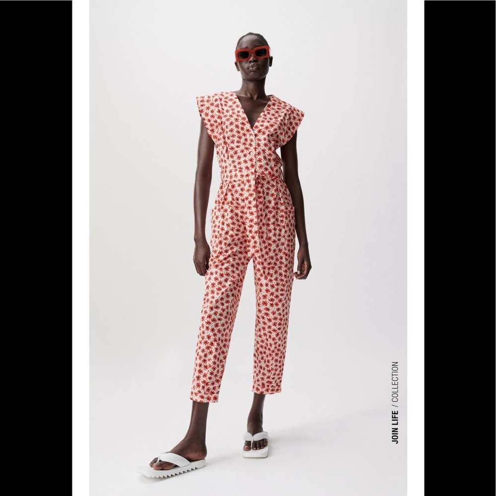 ZARA floral print Jumpsuite